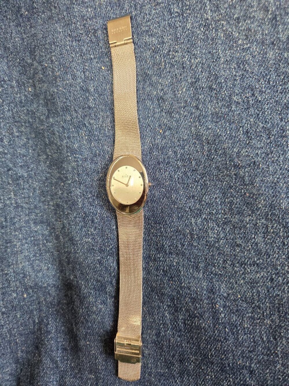 Women's - Skagen Denmark Watch with Steel Mesh Band and 12 Stones - new battery